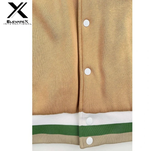 Chaqueta Varsity de Béisbol de Lujo al por Mayor para Hombre y Mujer, Estilo Urbano, Cuello en V, Bordada, de Lona, Resistente al Viento, Transpirable y Personalizable - Product Image 5