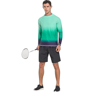 Camiseta de gimnasia de compresión Premium para hombre, Camiseta ajustada de manga corta de secado rápido para deportes, entrenamiento atlético, camiseta de entrenamiento - Product Image 4