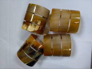 Bracelet en corne de buffle de la meilleure qualité, fait à la main, poli, design écologique, nouvelle arrivée, vente chaude, bijoux de couleur naturelle, naturel - Product Image 5