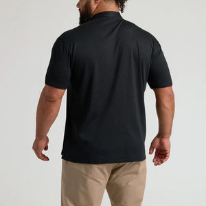 Polo para Hombre de Color Sólido, Camisa para Hombre, Tejido de Punto, Diseño Comprimido, Cómodo y Transpirable - Product Image 2