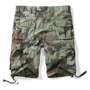 Venta al por mayor de pantalones cortos de carga de los hombres de ajuste holgado cintura elástica tamaño personalizado 100% tela de algodón para uso informal - Product Image 2