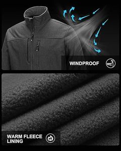 Chaqueta softshell para hombre, ligera, impermeable, cortavientos, transpirable y cálida, ideal para senderismo y camping. - Product Image 5