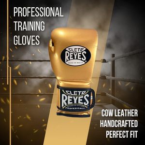Guantes de Boxeo de Cuero Vacuno para Entrenamiento con Cierre para MMA, Kickboxing, Unisex - Product Image 5