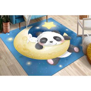 Alfombra de Panda Adorable, Alfombras con Diseño de Luna, Alfombras de Panda, Alfombras Infantiles, Alfombra de Regalo, Alfombra Suave No Tejida - Product Image 2