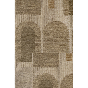 Alfombra de Lana Anudada a Mano Aprezo Verde, Rectangular Grande con Patrón Abstracto, para Sala de Estar o Pasillo - Modelo Lca-1547 - Product Image 3