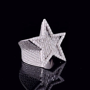 925 plata esterlina IGI certificado CVD HPHT laboratorio cultivado creado diamante anillo 14K oro blanco pated fiesta anillo para mujer hombre - Product Image 3