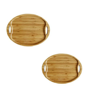 Plateaux de service de salle à manger en bois de haute qualité de luxe à vendre Plateaux de serveur décoratifs pour mariage et maison Fournitures en vrac de l'Inde - Product Image 6