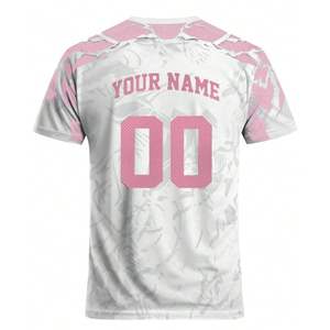 เสื้อฟุตบอลแบบสั่งทำพิเศษ พร้อมชื่อและหมายเลข  ผ้าโพลีเอสเตอร์ 100% คอกลม น้ำหนักเบา แห้งเร็ว - Product Image 2