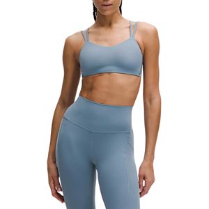 Women's Plus Size Strappy <b>Racerback</b> Sports <b>Bra</b> Scoop Neck High Support Gym Training Fast Dry Brushed Naked Feel Front Activewear - Product Image 1