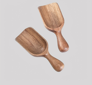Cuillères à mesurer en bois de sucre farine de riz ensemble de couverts Design élégant pour la cuisine cuillère à mesurer en bois écologique - Product Image 3