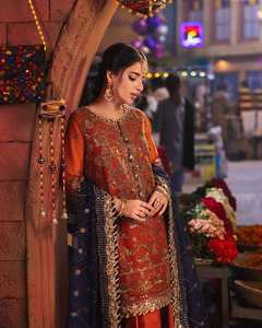 ชุดเดรสทำงานผู้หญิงคุณภาพเยี่ยมทันสมัยปี 2025-2026 ผ้าฝ้ายซาลวาร์ คามีซ ล่าสุดสำหรับงานปาร์ตี้ 01222 - Product Image 2