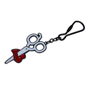 Mini llavero de tijera de peluquero móvil de Metal esmaltado suave personalizado de regalo promocional - Product Image 2