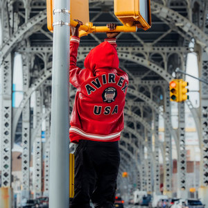 Hot Selling Men's Winter Warm Leather Avirex Bomber Jackets High Quality Genuine Leather <b>Stand</b> Front Vintage Denim Customizable - Product Image 6