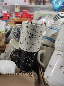 ชุดของขวัญถ้วยเซรามิกขนาดเล็กแบบไล่ระดับถ้วยชาพร้อมที่จับทำจากไม้สำหรับชิมชาและชา - Product Image 3