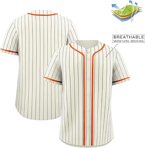 Uniforme de béisbol personalizado, camiseta de béisbol con diseño de tela, uniforme de entrenamiento de equipo de todas las series - Product Image 3