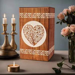 Premium Exquisite Rectangle Rosewood Handcrafted Floral Carved <b>Wooden</b> Keepsake <b>Box</b> Elegant Storage for Precious Wedding <b>Memories</b> - Product Image 3