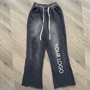 Pantalones de chándal pesados con lavado ácido y logotipo personalizado directo de fábrica para hombre, pantalones de chándal elásticos cómodos a prueba de viento informales al por mayor - Product Image 6