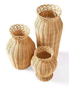 Maceta decorativa de ratán nueva, hecha a mano, ecológica, para una decoración elegante en interiores y exteriores, hecha en Vietnam. - Product Image 5