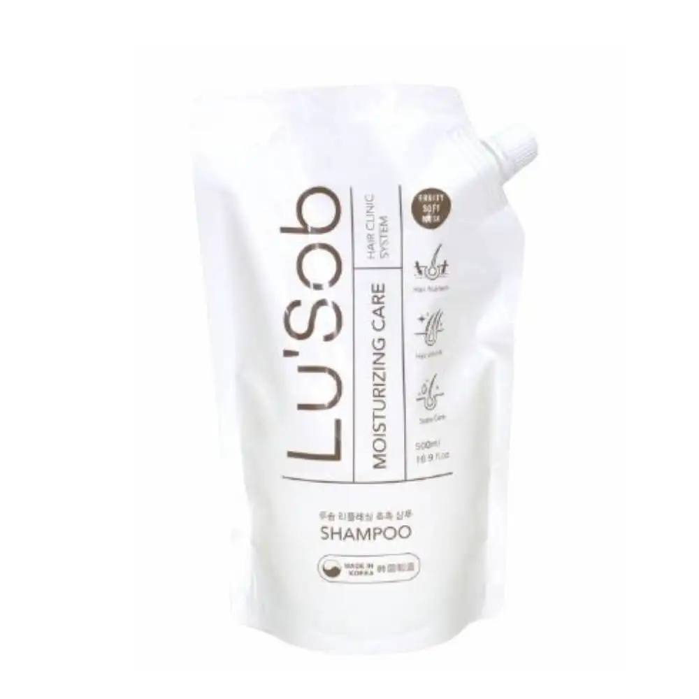 Lusob Moist urizing Care Shampoo 500ml Nachfüll art Haar volumen Kopfhaut Gesundheit OEM ODM hergestellt in Südkorea
