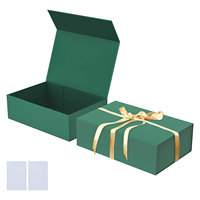 Boîte cadeau de luxe personnalisée en carton recyclé grande capacité avec finition mate, revêtement UV et fermeture magnétique gaufrée pour emballage de bougies