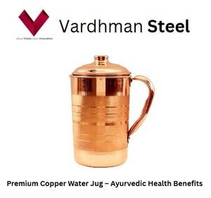 Article le plus vendu en 2025, carafe classique en cuivre de luxe 1L, sublimez votre table avec la grâce classique du cuivre, pichet à eau de luxe 1L - Product Image 2