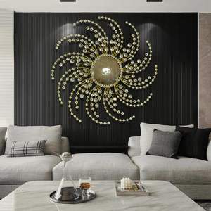 Panneau mural décoratif en métal abstrait artistique conçu pour créer une impression audacieuse et élégante dans les intérieurs modernes - Product Image 2