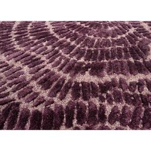 Alfombra Aurelia de Lana y Viscosa Hecha a Mano con Diseño Abstracto en Rosa y Morado para Uso Doméstico-Tra-15052 - Product Image 3