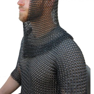Authentique Caille Médiévale Coif Premium Acier Doux Anneau Capuche Cosplay Reconstitution Historique Idée Cadeau Prix de Gros - Product Image 4