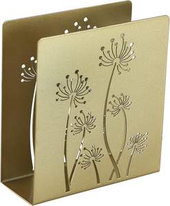 Elegante Portapañuelos de Acero Inoxidable con Diseño de Copo de Nieve, Parte Superior de Metal Duradero, Logotipo Personalizado Hecho a Mano para Mesa de Comedor, Cocina, Cafetería - Product Image 3