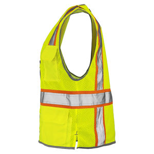 Reasonable Price Latest Style Best Quality Safety Vest Custom Logo With Multiple Pockets Construction Safety Vest OEM Service - Product Image 4