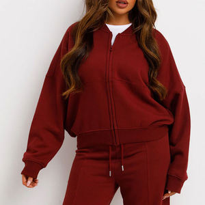 ชุดวอร์มสีพื้นสำหรับผู้หญิง คอลเลคชั่นชุดออกกำลังกาย 2 ชิ้นสุดฮิต ระบายอากาศได้ดี รับบริการ OEM - Product Image 5