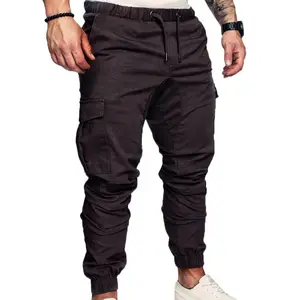 थोक पुरुष ट्राउजर कस्टम फिटनेस स्पोर्टी पैंट पैंट पैंट के ठोस रंग जॉगर ट्रैक पैंट शीर्ष गुणवत्ता वाले पैंट