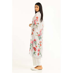 Chemise imprimée Dobby texturée de style bohème, motif floral pour le printemps/été IPS-44807-A - Product Image 3
