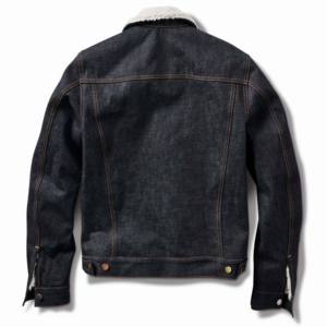 Alta calidad tendencia de moda guapo forro de piel personalidad cremallera solapa Vintage motocicleta chaqueta de mezclilla para hombres - Product Image 5
