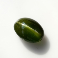 Diopside vert naturel œil-de-chat, taille ovale, 1000 carats, certifié par un tiers, pour la fabrication de bijoux DIY, fabriqué en Inde