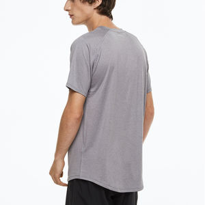 เสื้อกีฬาผู้ชายเสื้อยืดคอกลมแขนสั้นแห้งเร็วเสื้อยืดลำลอง100% คุณภาพสูงสำหรับฤดูร้อน - Product Image 2