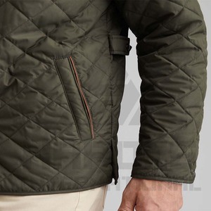 Chaqueta de bombardero de invierno de nailon de alta calidad de marca 2025 para hombre, cortavientos de satén tejido transpirable con revestimiento alto, venta al por mayor - Product Image 4