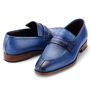Nouveau Style sans lacet plat vache en cuir véritable mocassins <span class=keywords><strong>chaussures</strong></span> classique affaires décontracté formel hommes automne <span class=keywords><strong>chaussures</strong></span> - Product Image 3