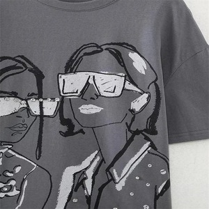 DTG เสื้อยืดลายกราฟิกสำหรับผู้ชายเสื้อยืดเปล่าพิมพ์ลายแนวสตรีทเสื้อยืดไซส์ใหญ่พิเศษสำหรับผู้ชาย - Product Image 4