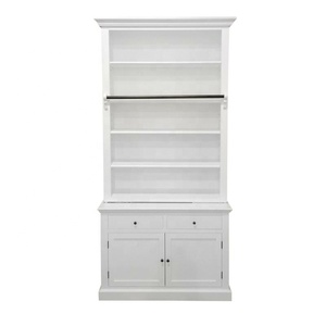 Tủ sách với thang gỗ rắn thư viện Tủ Sách gõ xuống tủ trưng bày làm cho đồ nội thất văn phòng nhà tối giản hiện đại - Product Image 5