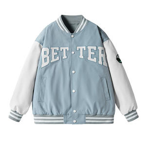 เสื้อแจ็กเก็ตทีมมหาวิทยาลัยสำหรับผู้ชายเสื้อแจ็คเก็ตหนังสำหรับผู้ชายเสื้อแจ็กเก็ตทีมมหาวิทยาลัยออกแบบโลโก้ได้ตามต้องการ - Product Image 3