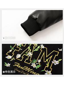 แจ็คเก็ตวาร์ซิตี้ผู้ชายสไตล์วินเทอร์ไฮสตรีท ผ้าโพลีเอสเตอร์/คอตตอน แขนเสื้อแบบมีฮู้ด อุ่น คุณภาพสูง เหมาะสำหรับทุกโอกาส สไตล์เบสบอลแบบสั่งทำพิเศษ - Product Image 5