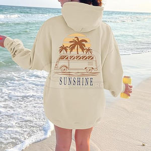 Sweats à capuche oversize tendance pour femmes en tissu doux mélangé, sweats à capuche pour un look décontracté au quotidien - Product Image 2