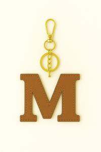 Llavero con alfabeto de cuero puro, llavero con letra hinchada personalizada, dijes de letras personalizados con anillo de Metal para teléfono o bolso - Product Image 6