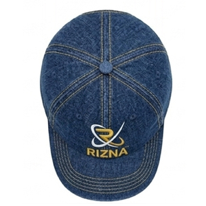 Gorra de Béisbol RIZNA de Mezclilla, 6 Paneles, Ajustable, Unisex, Estilo Casual Vintage, Lavada, con Logotipo Bordado en 3D en el Panel Frontal, Azul, Algodón, Metal - Product Image 5