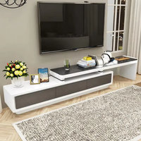 Table de télévision en bois de conception simple/meuble de télévision en bois/support de télévision avec tiroirs