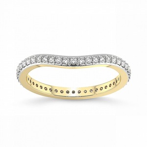 Vivid Full Eternity Band Lab Grown Diamond 0.50 Ct Tw 14K Solid Gold FG Color VS Clarity 39 Diamond Densely Set Brilliant Shine - Product Image 2