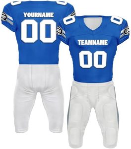 Maillots de football américain à manches courtes personnalisés ensemble de vêtements de football américain, y compris l'uniforme - Product Image 1