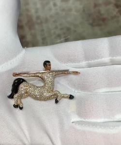 S925 Sterling Silver Moissanite Diamond Hip Hop Iced Out Pendentif de cheval de course personnalisé au prix de gros Fabrication Inde - Product Image 2