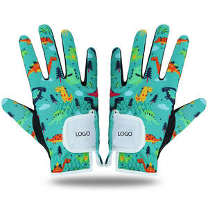 Gants de golf en cuir Cabretta avec logo personnalisé direct d'usine pour enfants poignées respirantes tous temps différentes couleurs pour le sport - Product Image 6